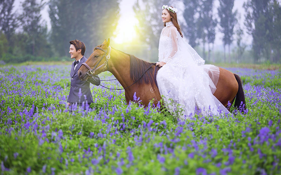 先拍后付+私人定制+底片全送+鲜花造型