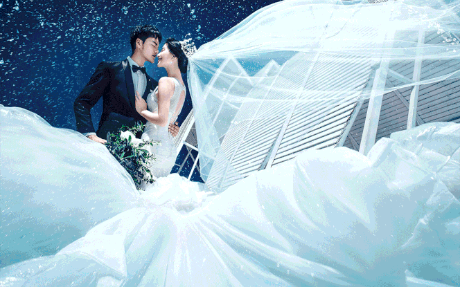 【仪式感水上教堂】婚纱照/全新服装/基地任选