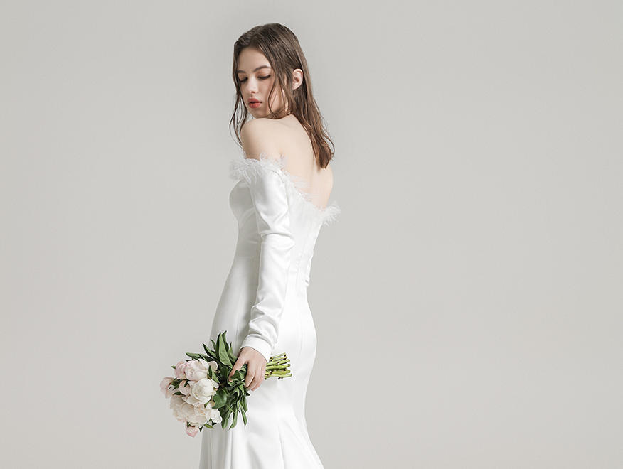  SeSe婚礼王国-蕾丝鱼尾心型婚纱