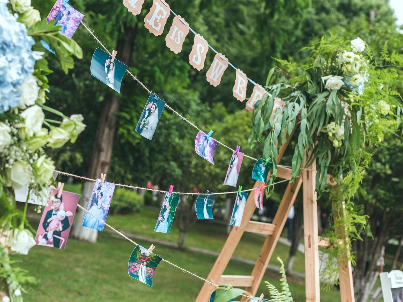 小清新户外婚礼——繁花似锦觅安宁，淡云流水度此生