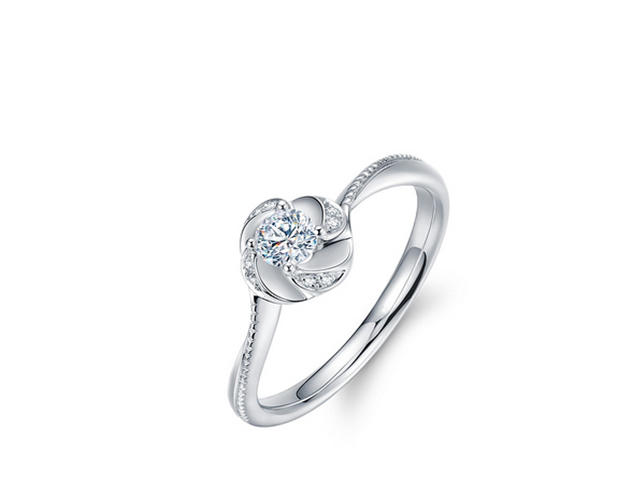 壹爱钻石订婚结婚钻戒——破晓