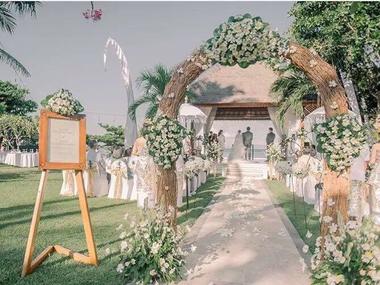 巴厘岛努沙杜瓦花园婚礼