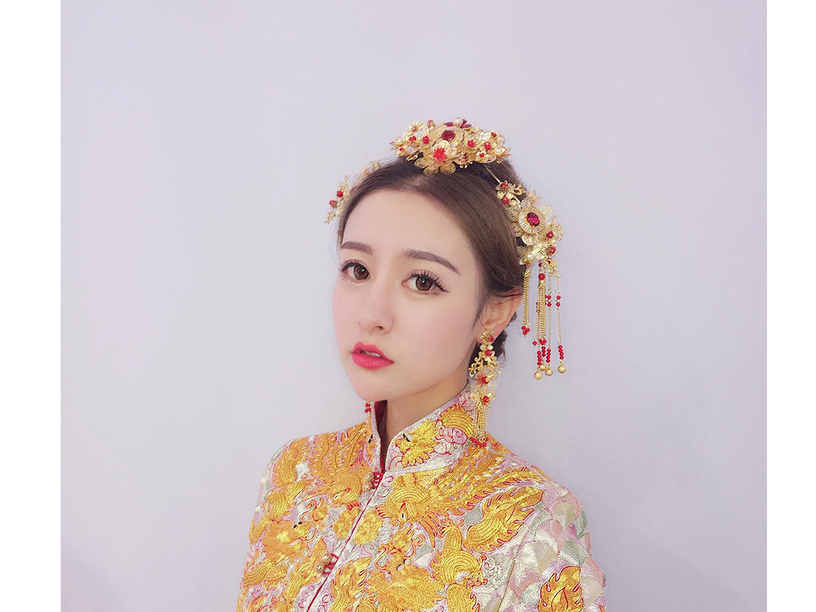 超值特惠 新娘妆 单次上门服务+免租出门龙凤褂