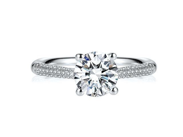 【爱当真·畅销婚钻戒托·N07】永恒之心