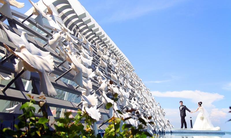 巴厘岛白鸽教堂婚礼