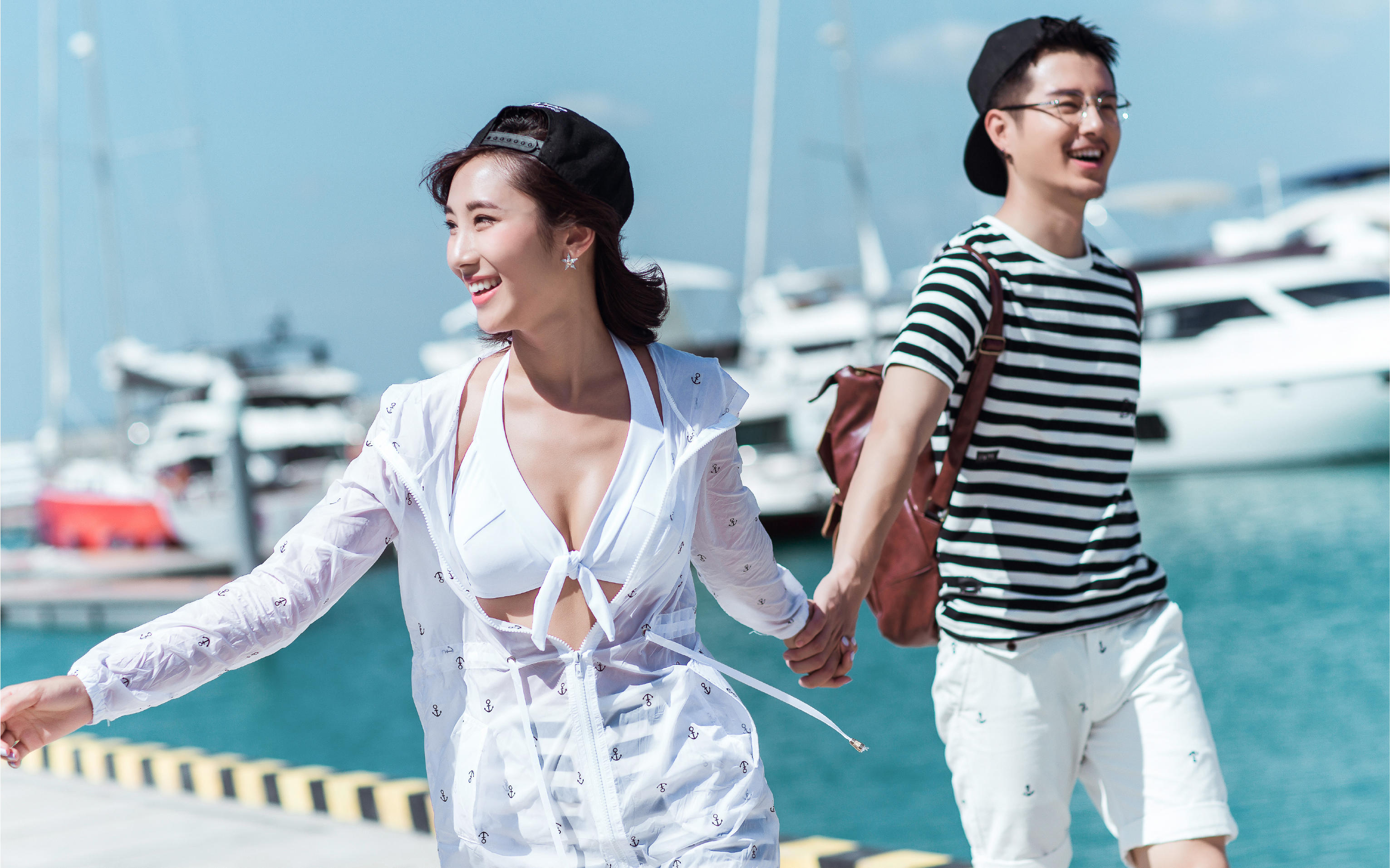 【墨匠逸品】水晶婚禮堂唯美婚紗照海天一線熱帶植物