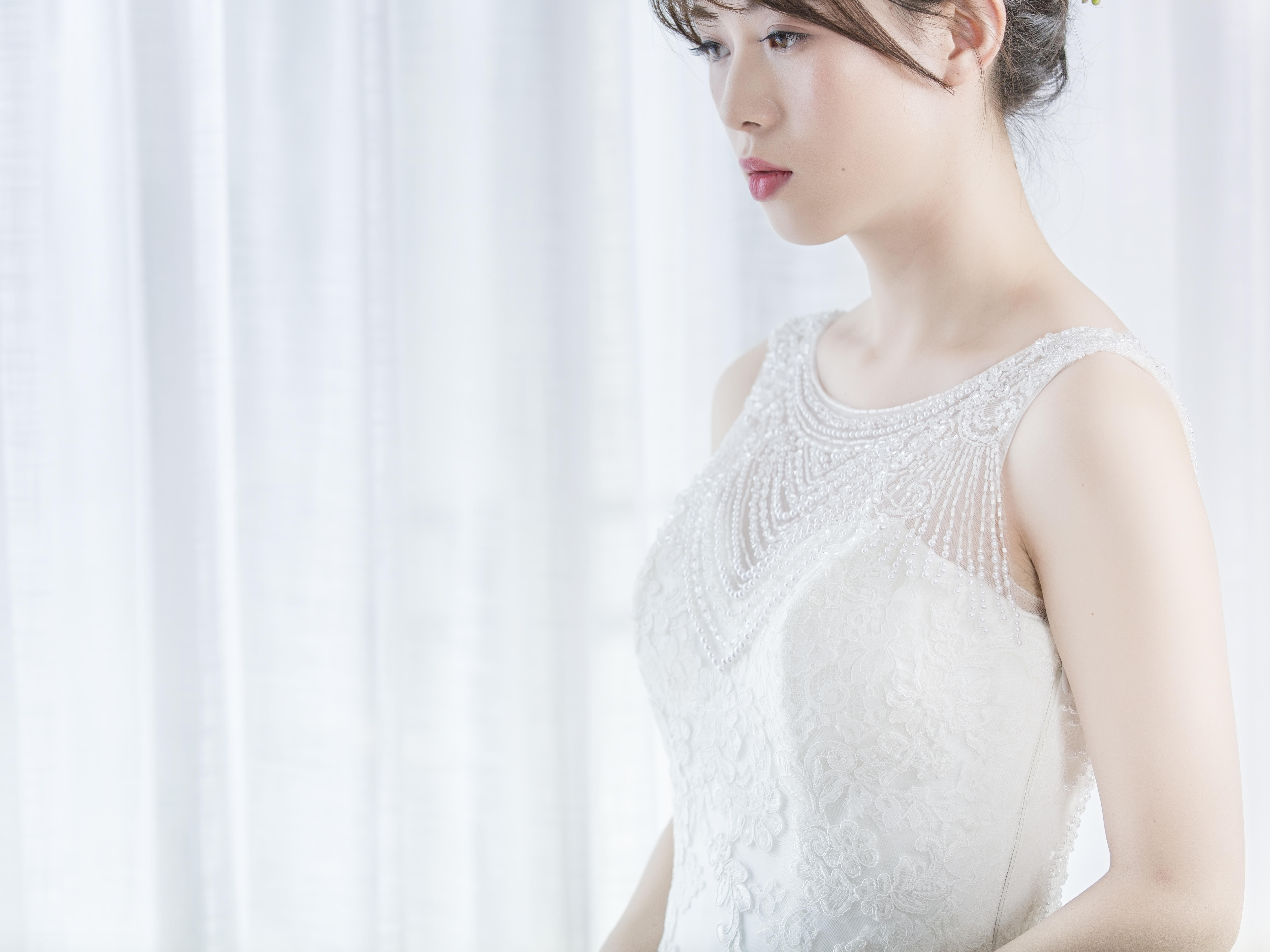 【高定单租】玲珑——新款华丽鱼尾蕾丝大摆【租】