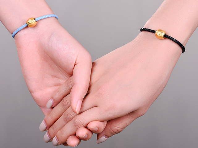 【黄金小丸子】系列 3D硬金配饰 小丸子蝴蝶结配