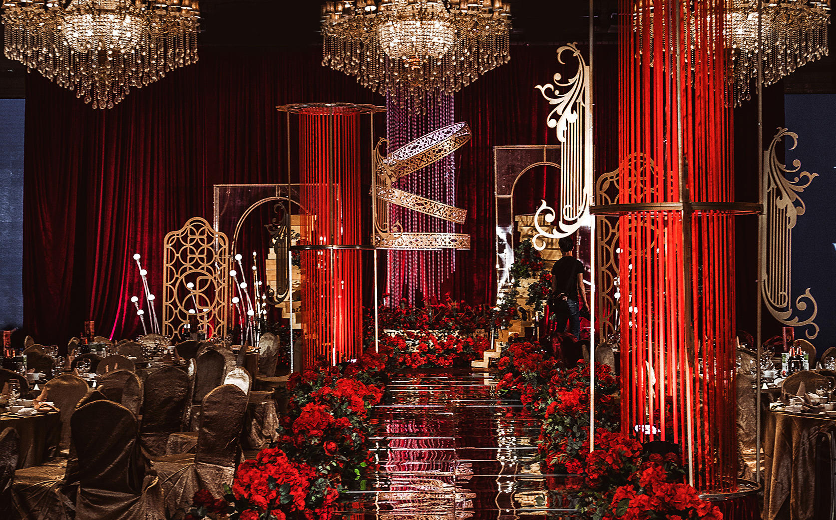 【W婚礼定制】红色奢华婚礼