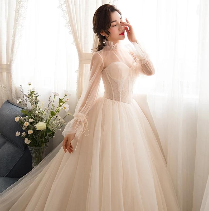 网红同款满天星轻婚纱仪式纱1套