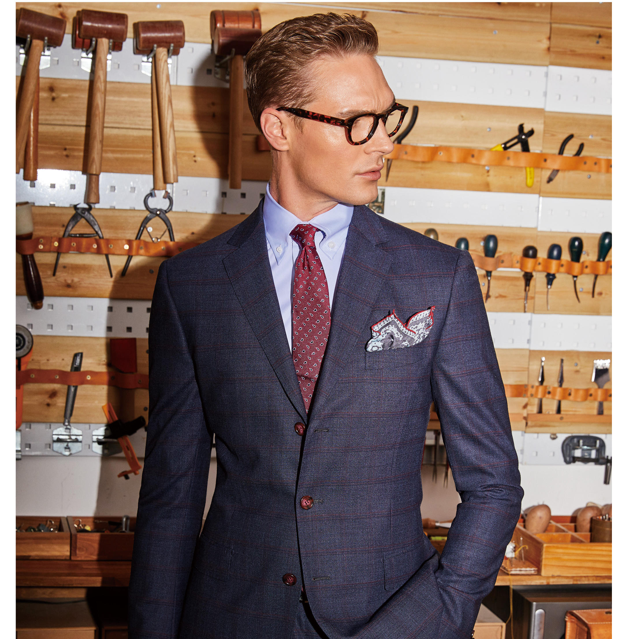 老板推荐的西服  西服+西裤