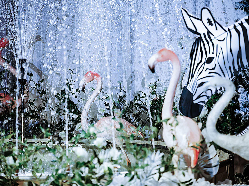 中大型酒店 森系城堡婚礼 赠龙门架 喷泉