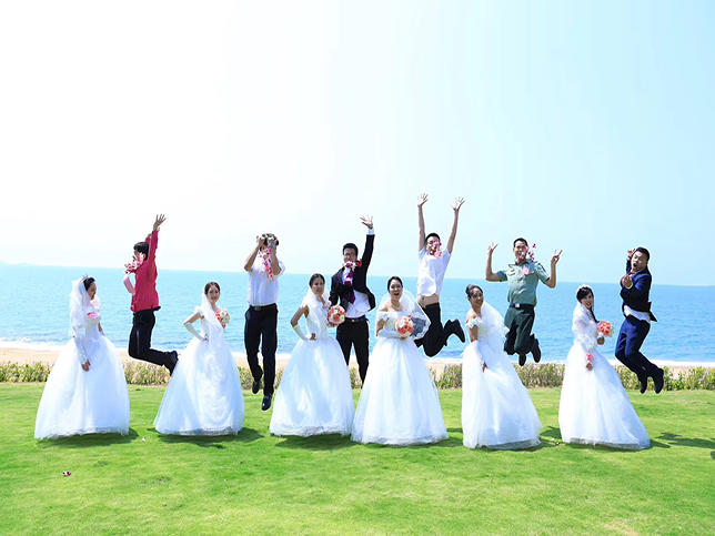 面朝大海，情定三亚——集体婚礼