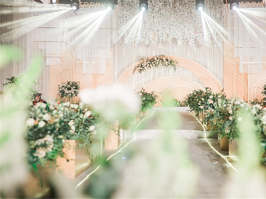 冬日里的温暖 超火爆婚礼 暖香槟