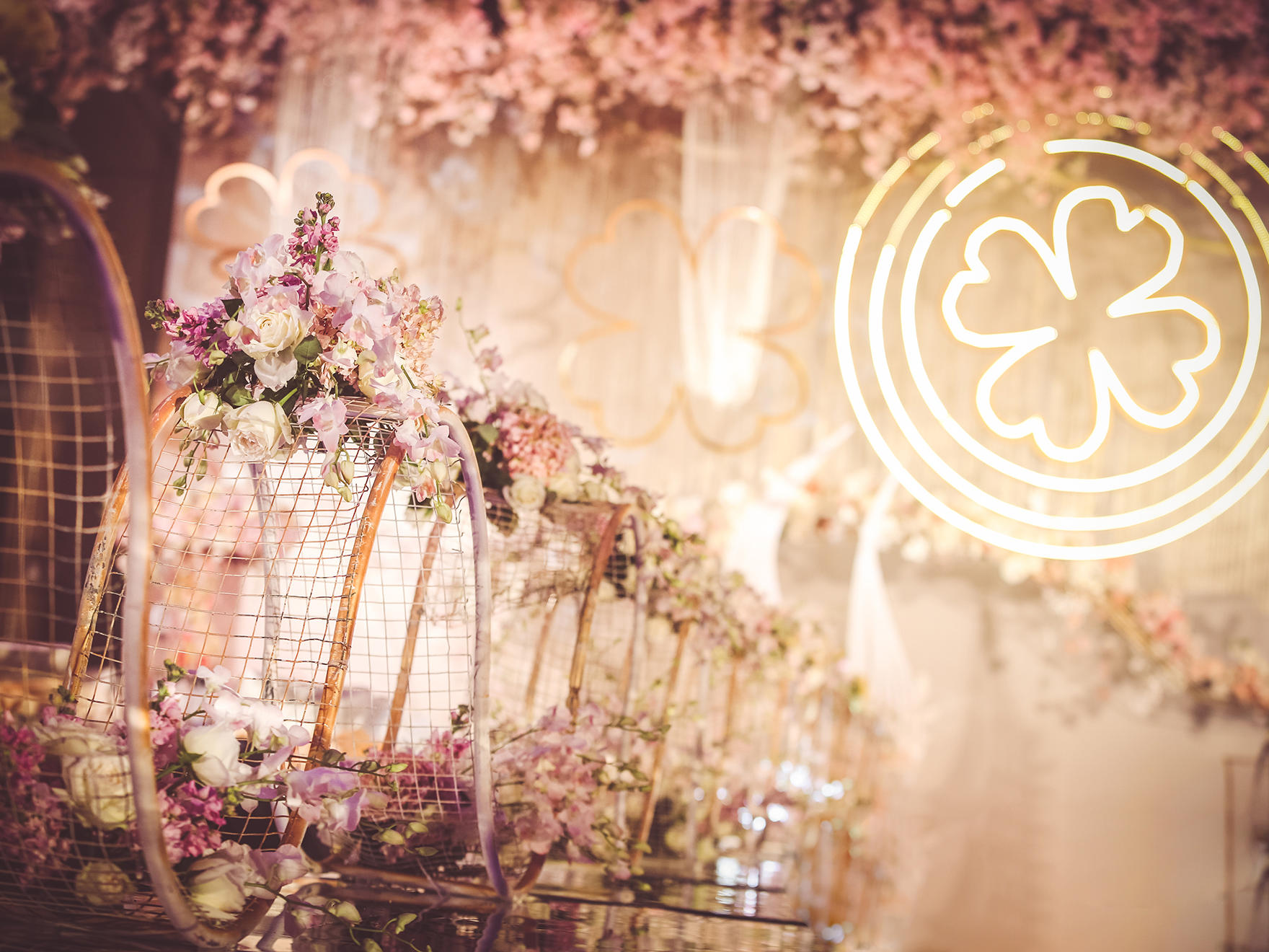 《三叶草》主题粉色婚礼套餐