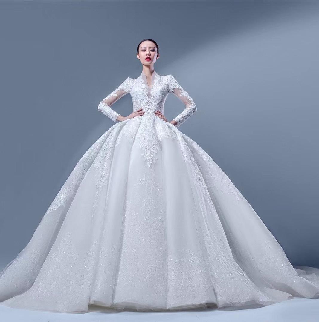 【薇町热卖】高定大牌拖尾6件套