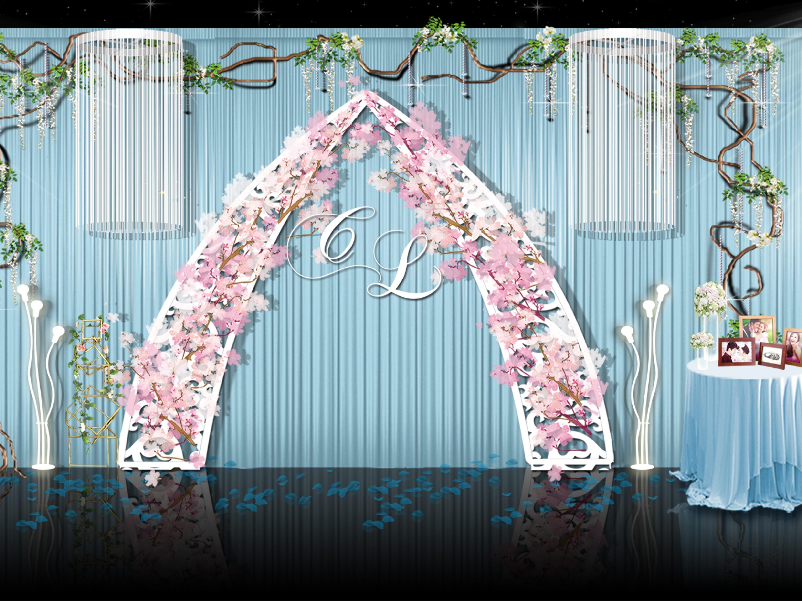 藍(lán)色唯美婚禮超低價秒殺套餐