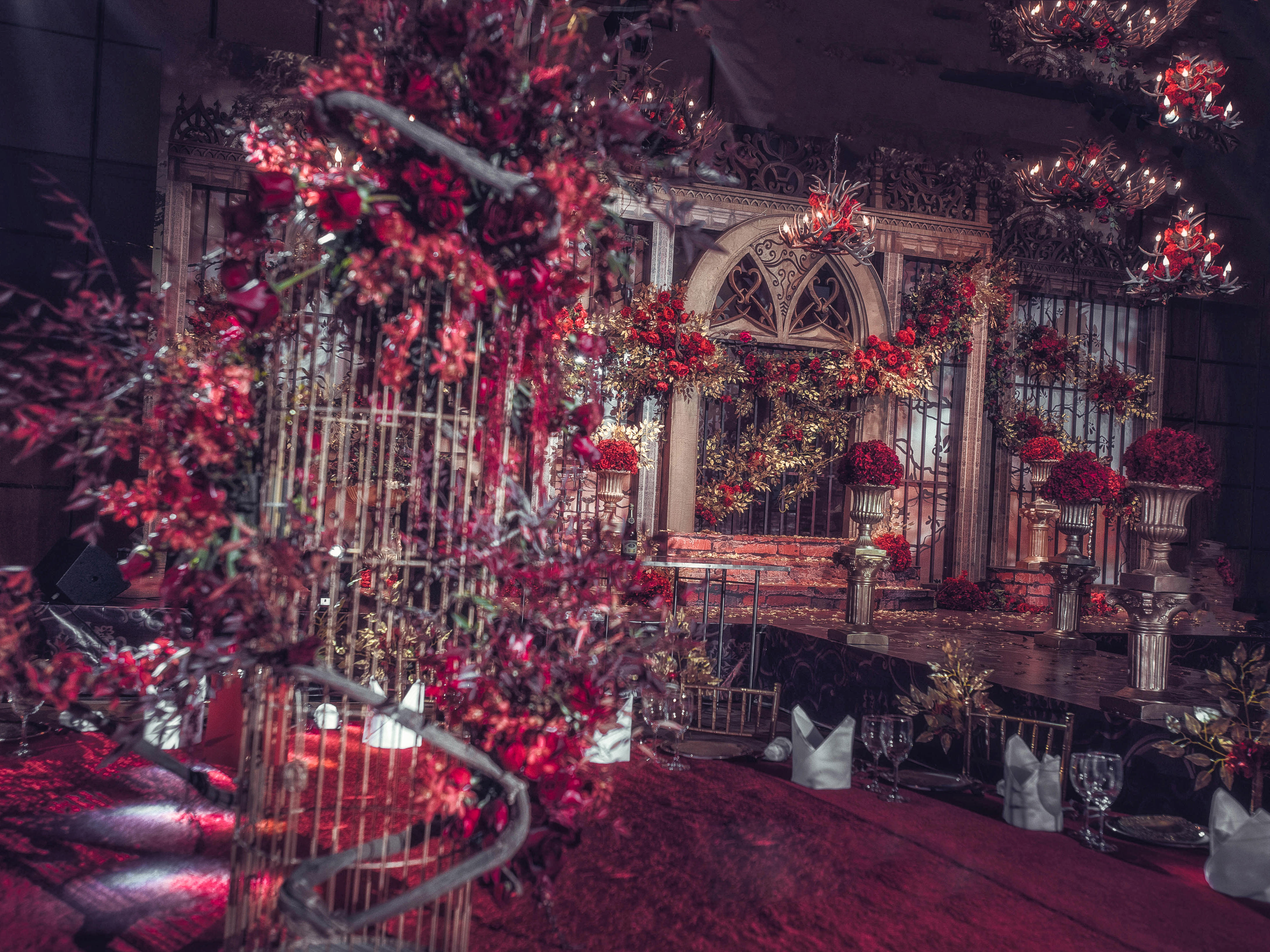 荆路丨DreamPark·复古宫廷红金系婚礼