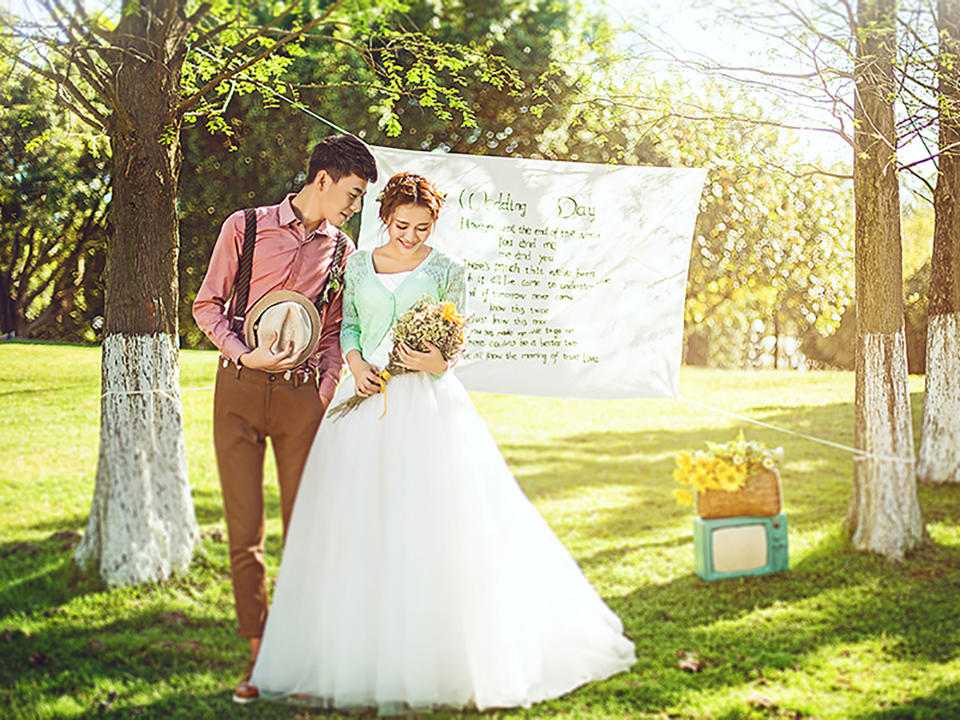 寶鉑之幸福陽光——小清新婚紗攝影風