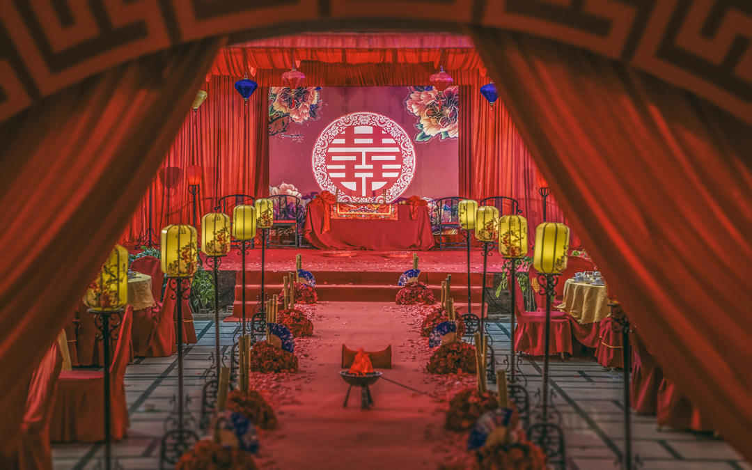 [大山创意婚礼】四季同达幸福厅中式婚礼