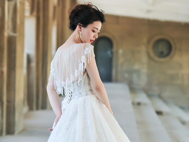 【绣阁嫁衣】粉色梦幻 飘逸 齐地 小清新必备款