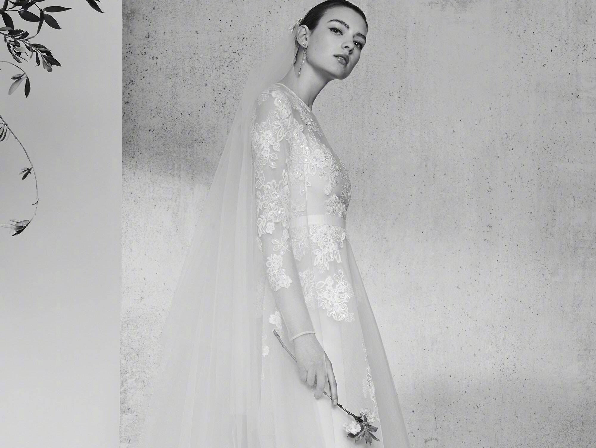 ℳ 简约系列 白墨水 手工定制1件婚纱+2件礼服