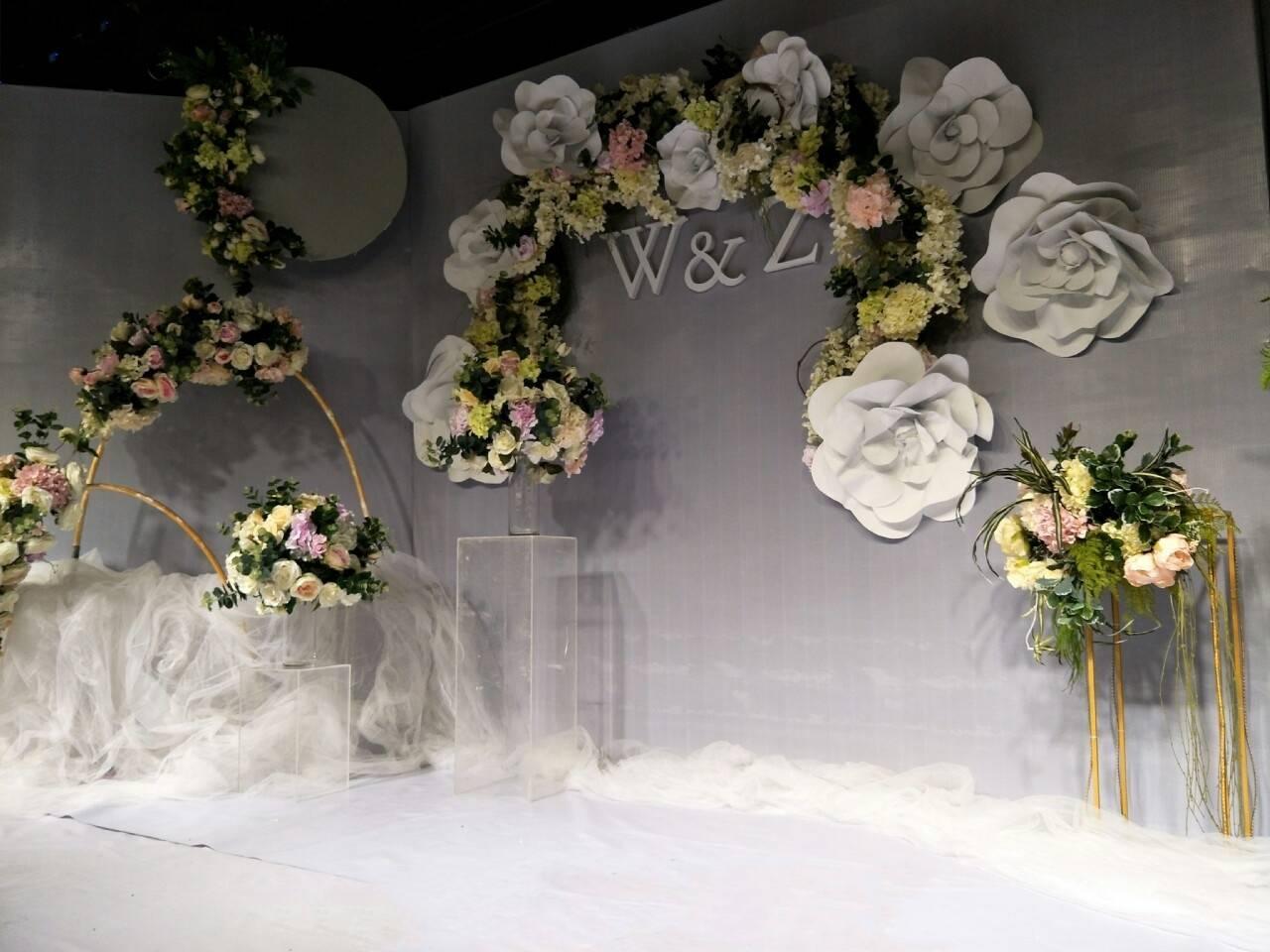 【爱度一生婚礼会馆】简约灰色系+婚纱四件套