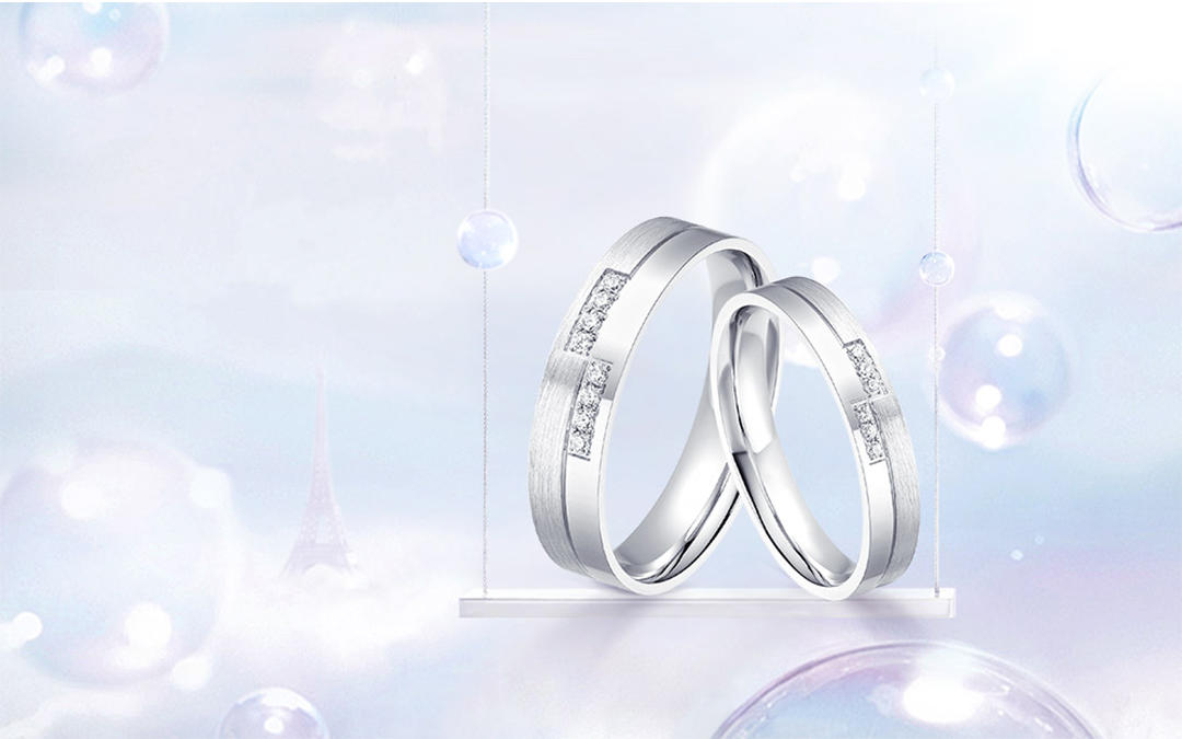 壹爱钻石订婚结婚对戒——等到你
