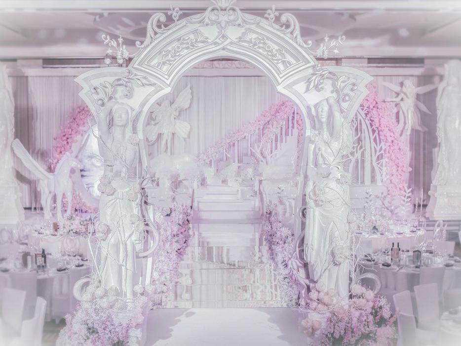 梦幻粉色精灵国度主题婚礼