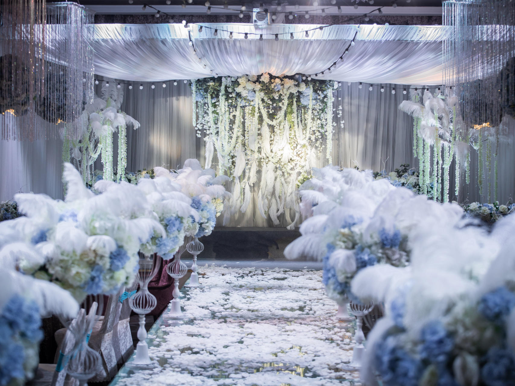 【山丹丹婚礼】套餐 清新淡雅蓝白色系婚礼