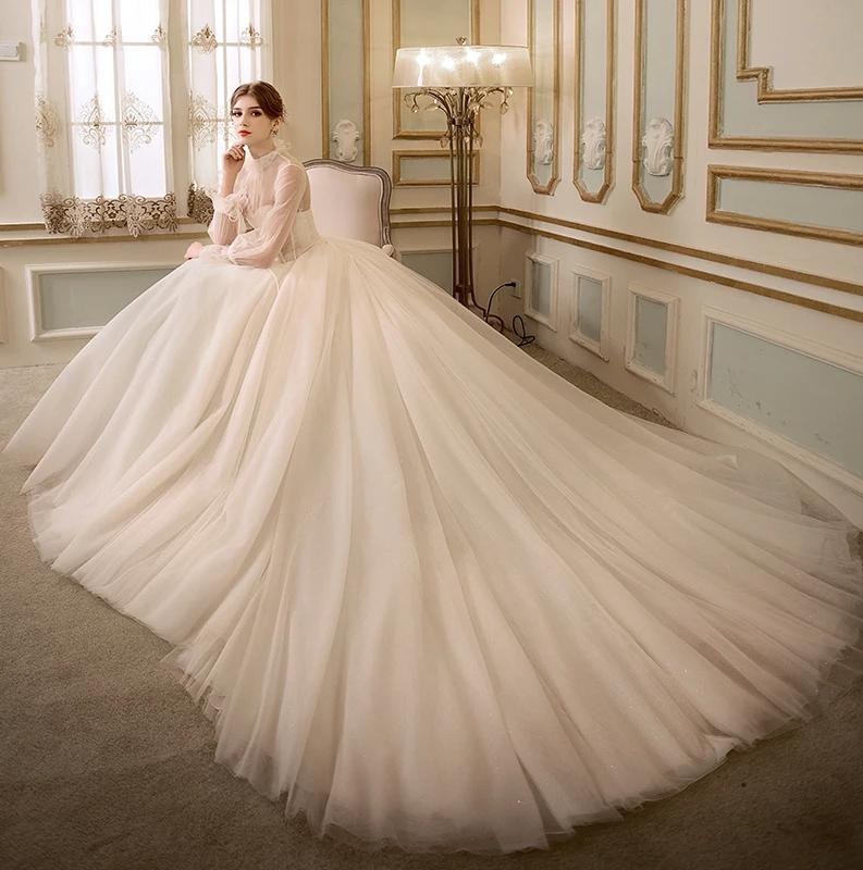 网红同款满天星轻婚纱仪式纱1套