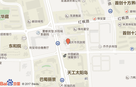 重庆市民政局地图