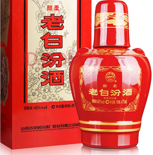 42度醇柔老白汾酒