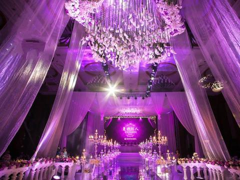 20-30桌中型婚宴，如梦如幻的“妙蔓佳人”紫系