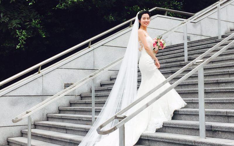 鱼尾纱的魅力 #芸定制婚礼现场#