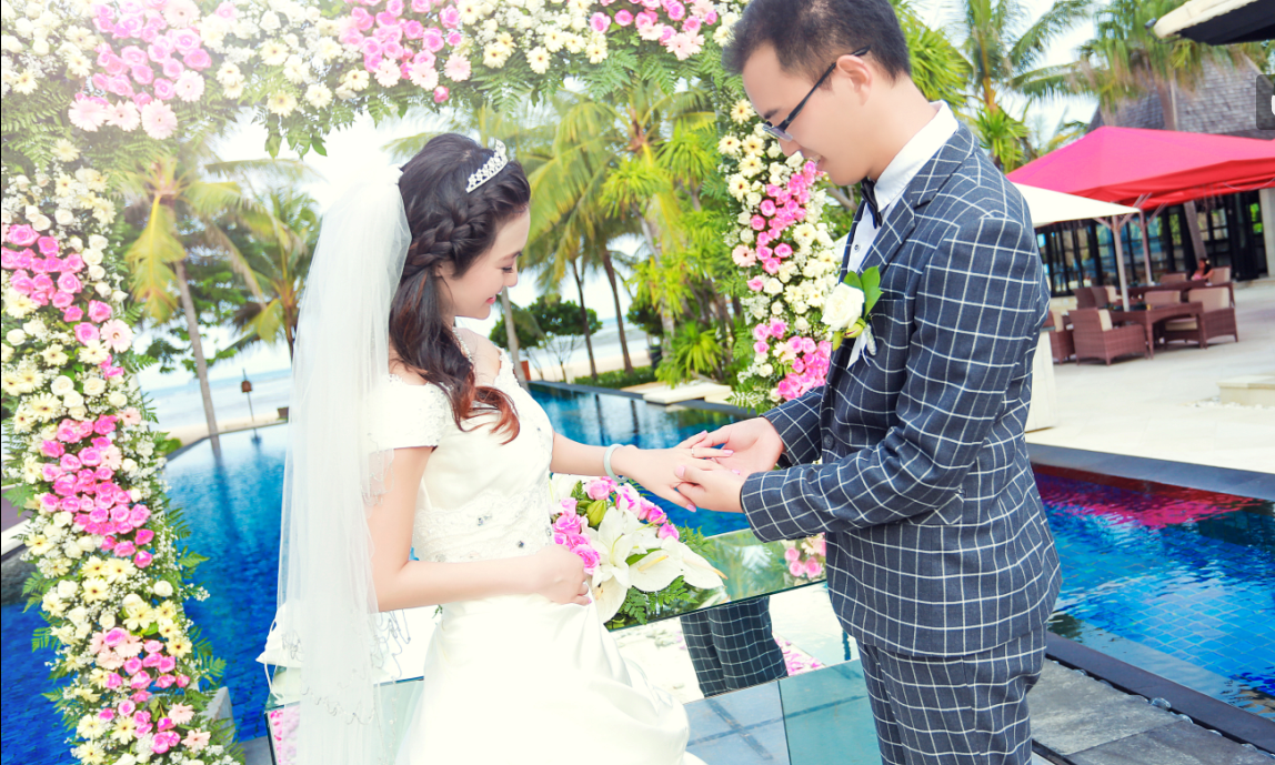 巴厘岛皇家珊特瑞安水上婚礼客片欣赏
