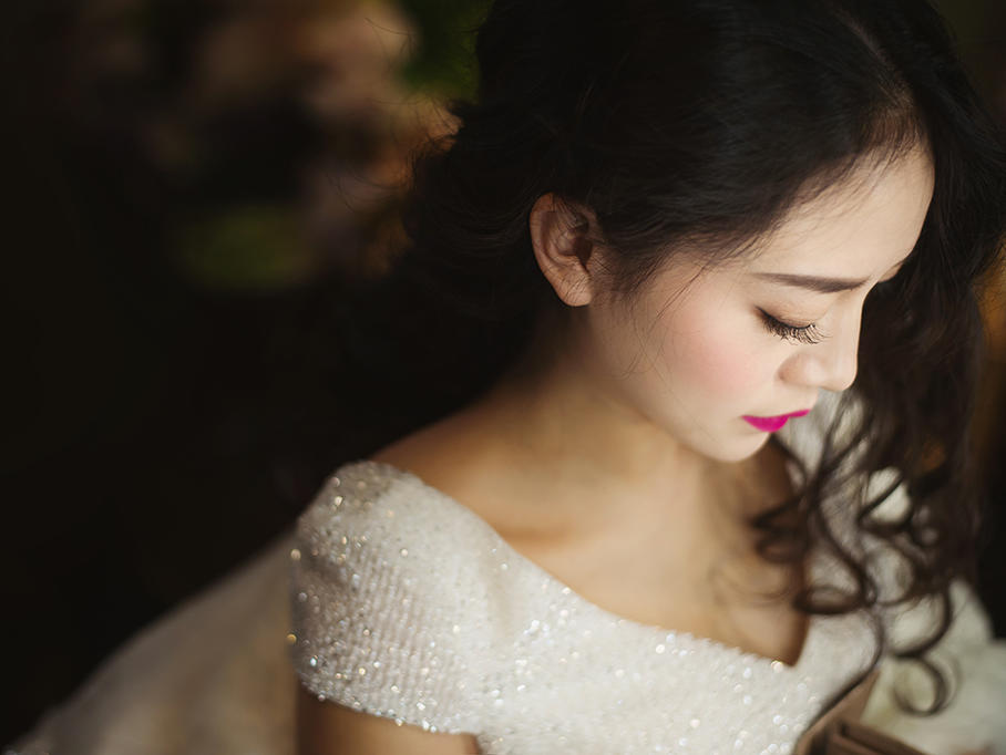 花开嫁日|栀子套餐婚纱敬酒秀禾+接亲妆半程婚礼妆