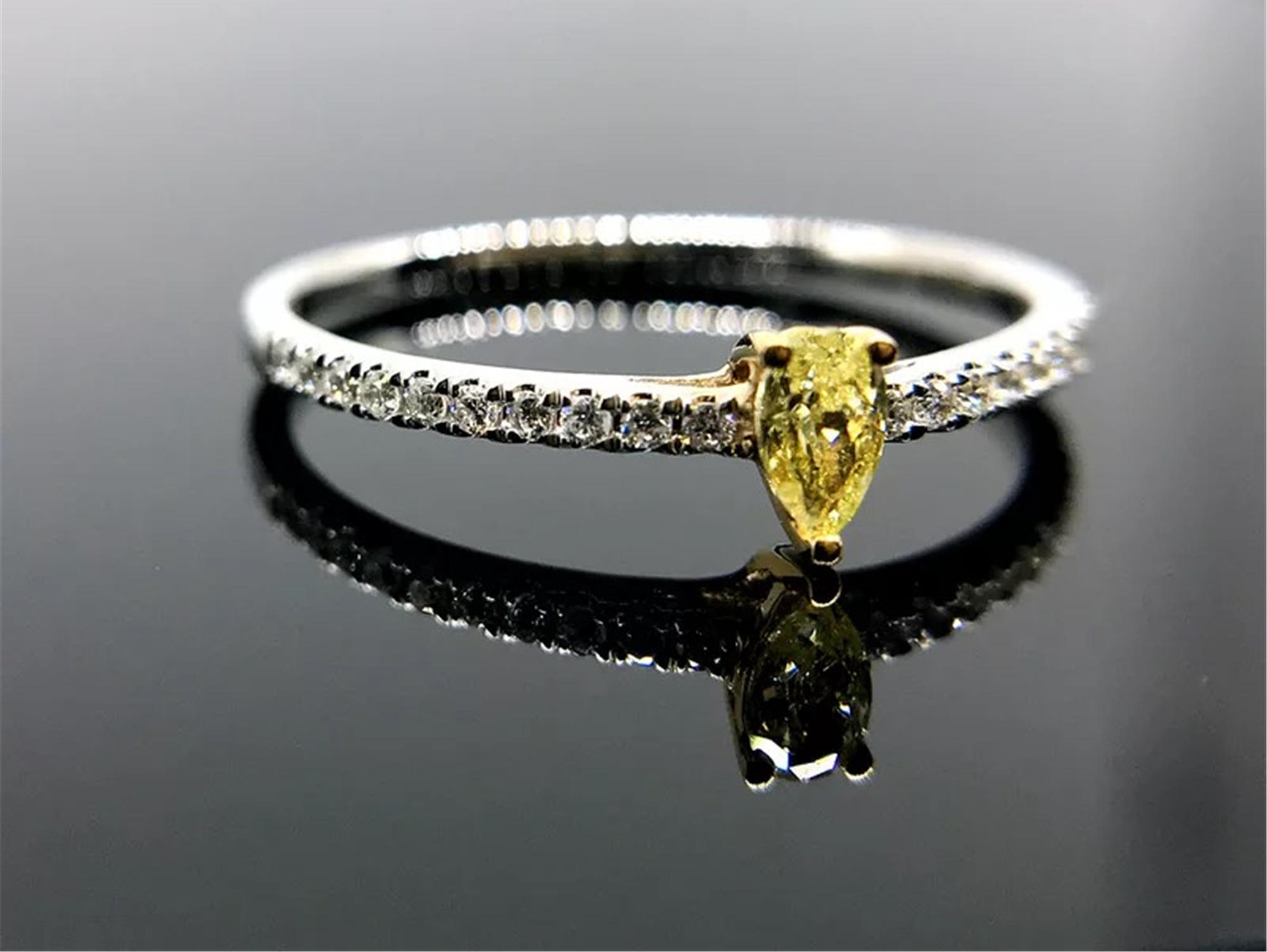 GS珠宝梨形黄钻 裸钻定制