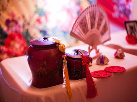 最传统【中式套餐】愿得一人心 大红色 纯中式婚礼
