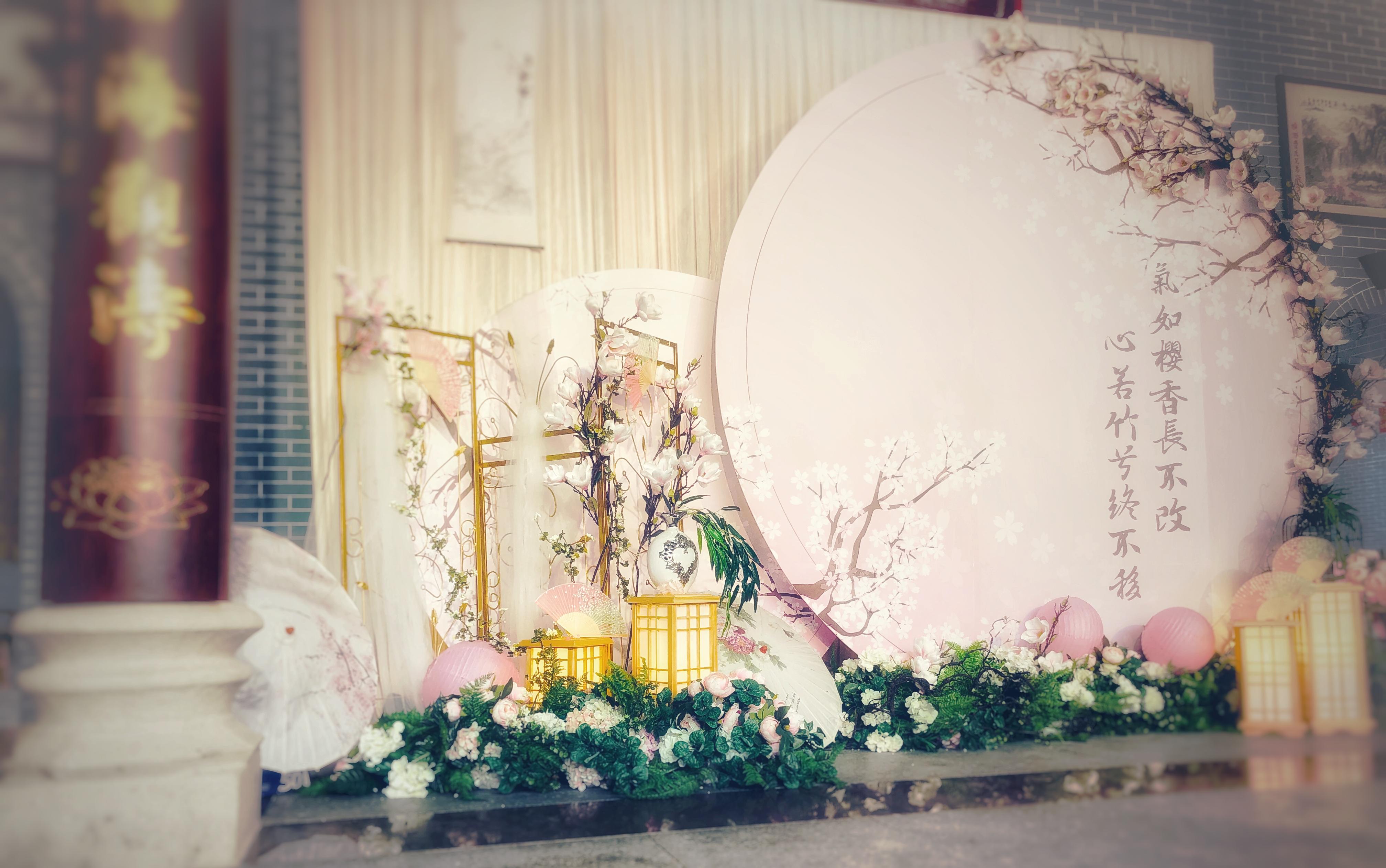 ins风新中式古典婚礼【古艾迪亚】香槟色金色主题