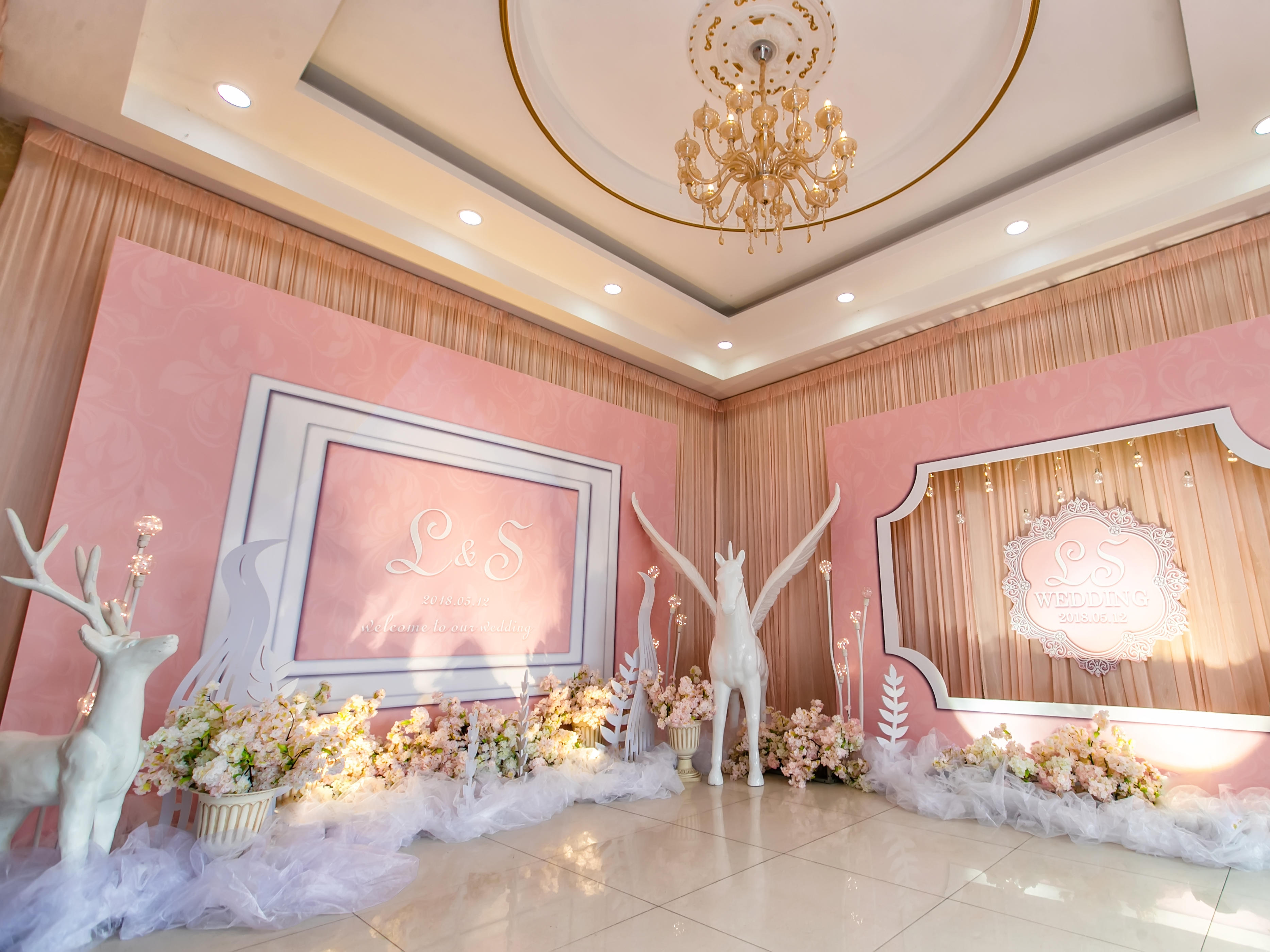 简单香槟青浦婚礼婚庆CQ WEDDING粉色系