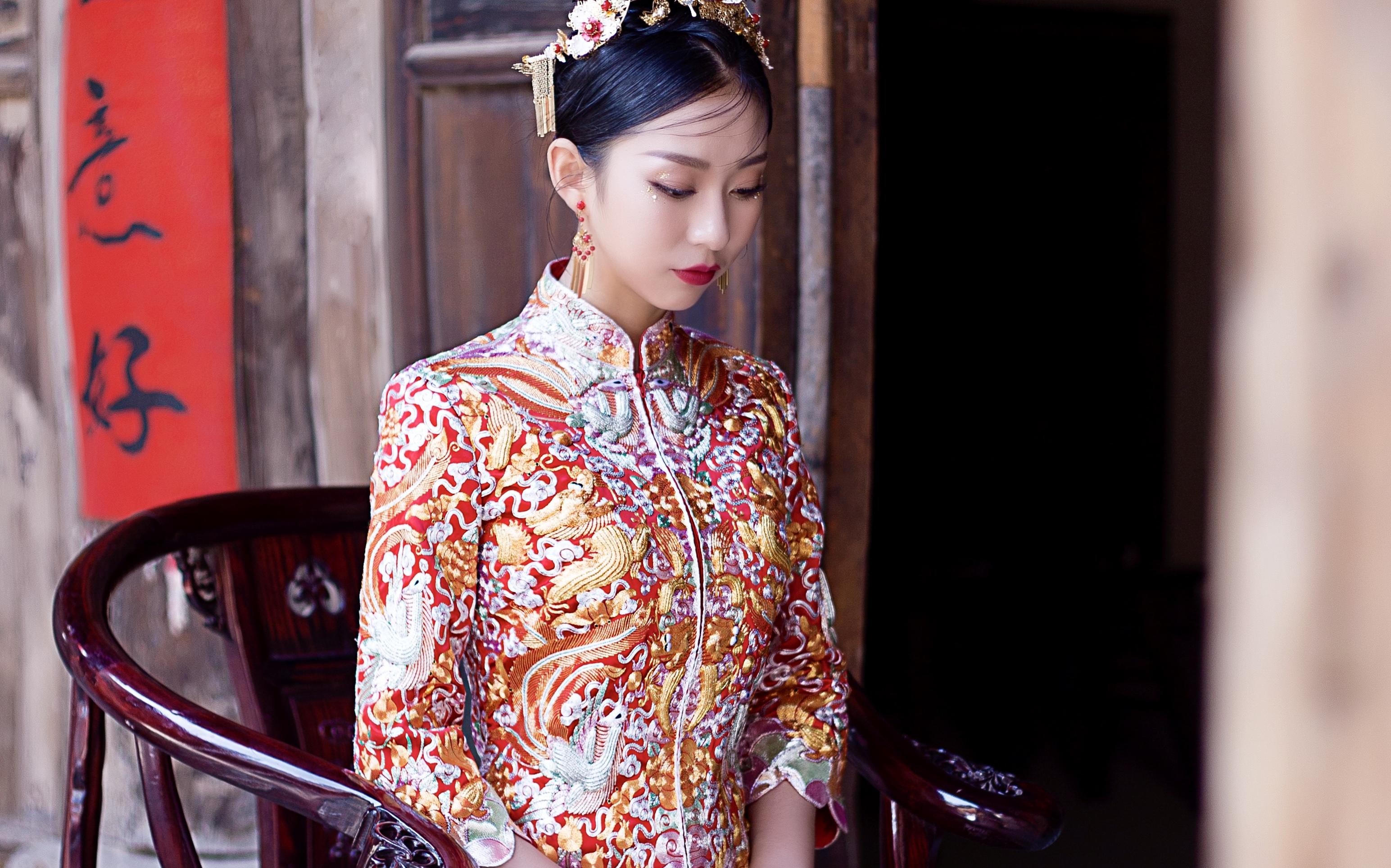 中式龙凤褂大伍福-图案寓意介绍