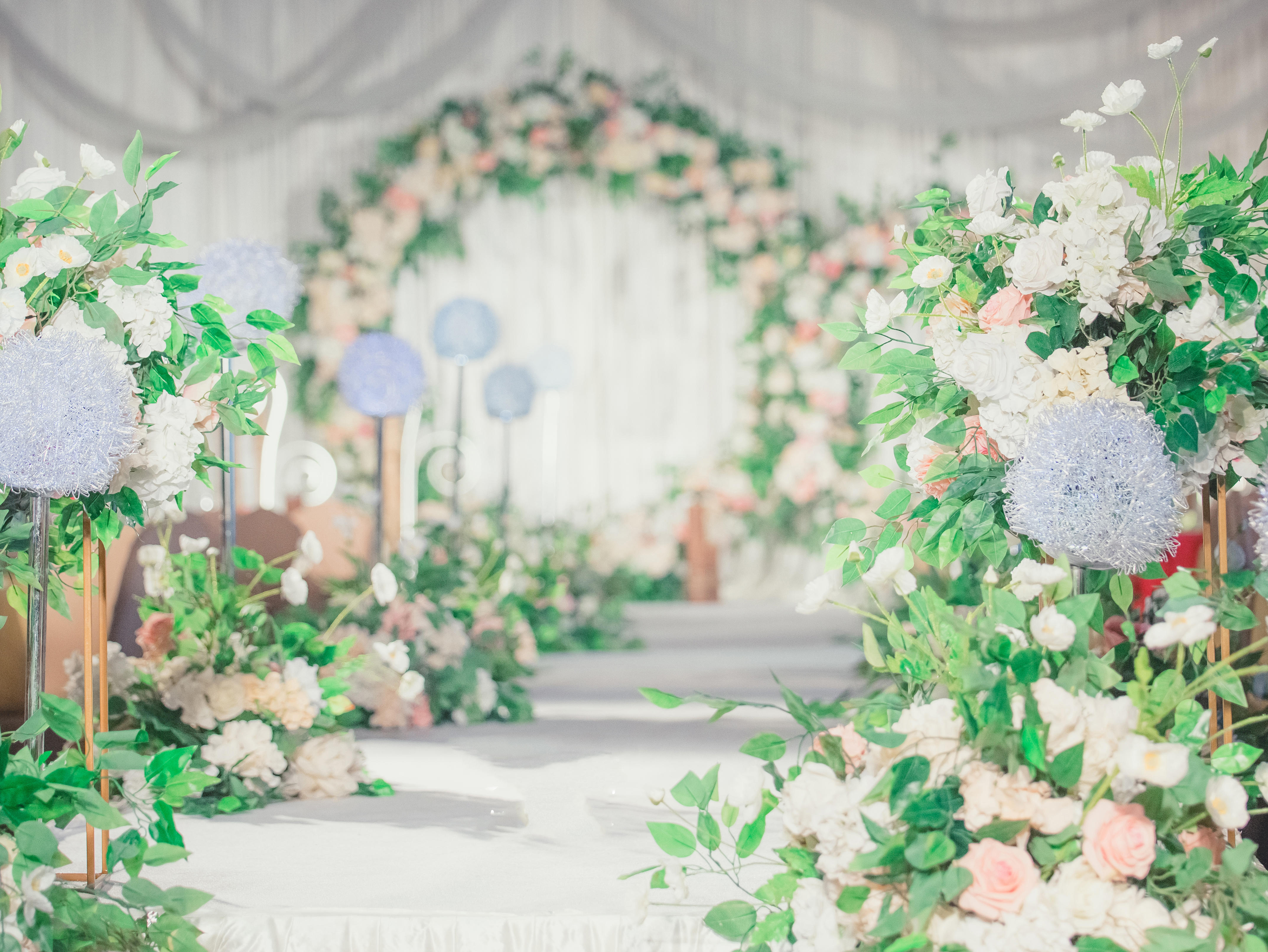 ATwedding︱白绿色婚礼 时尚简约