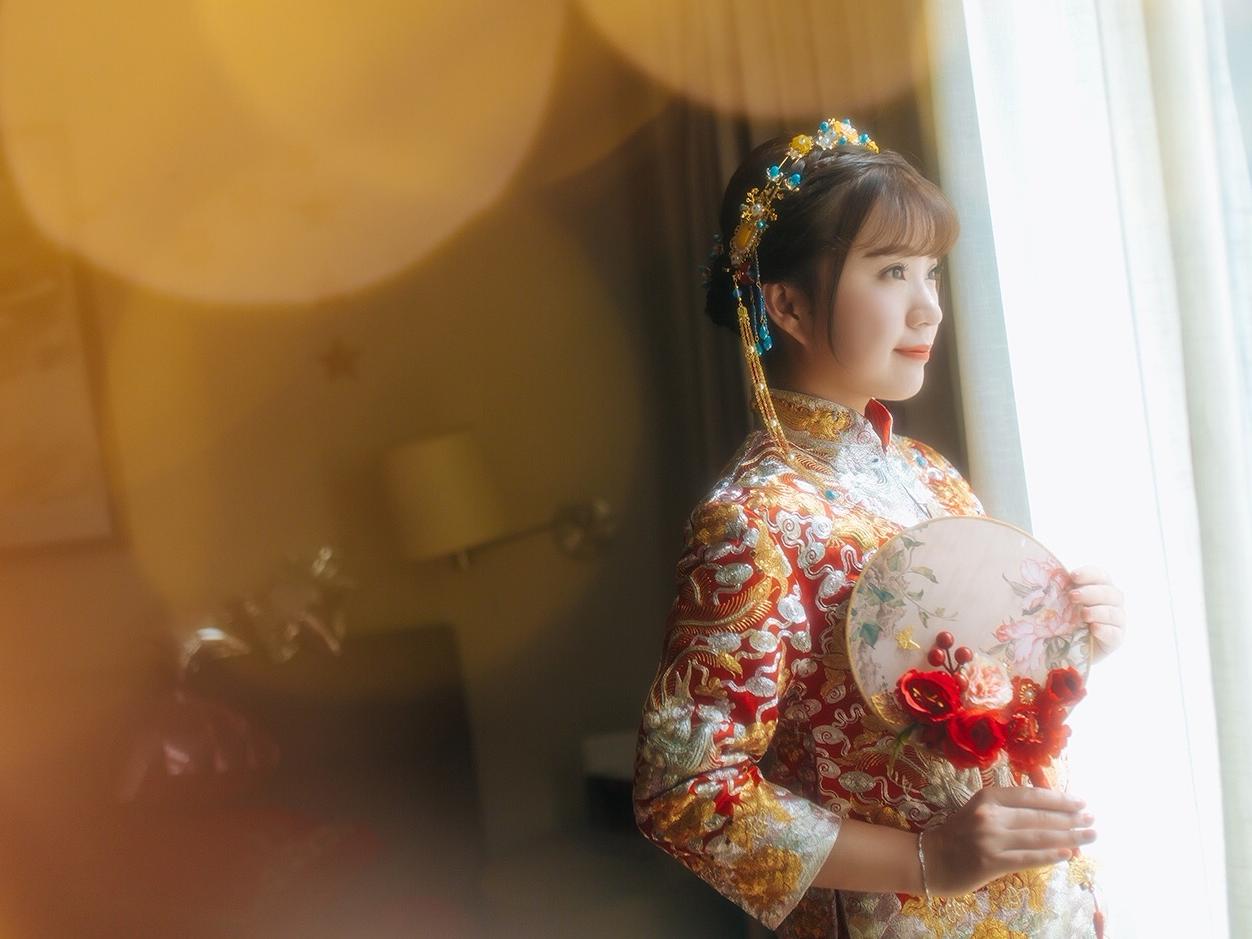 Merrycolor婚纱造型总监新娘跟妆+姐妹妆