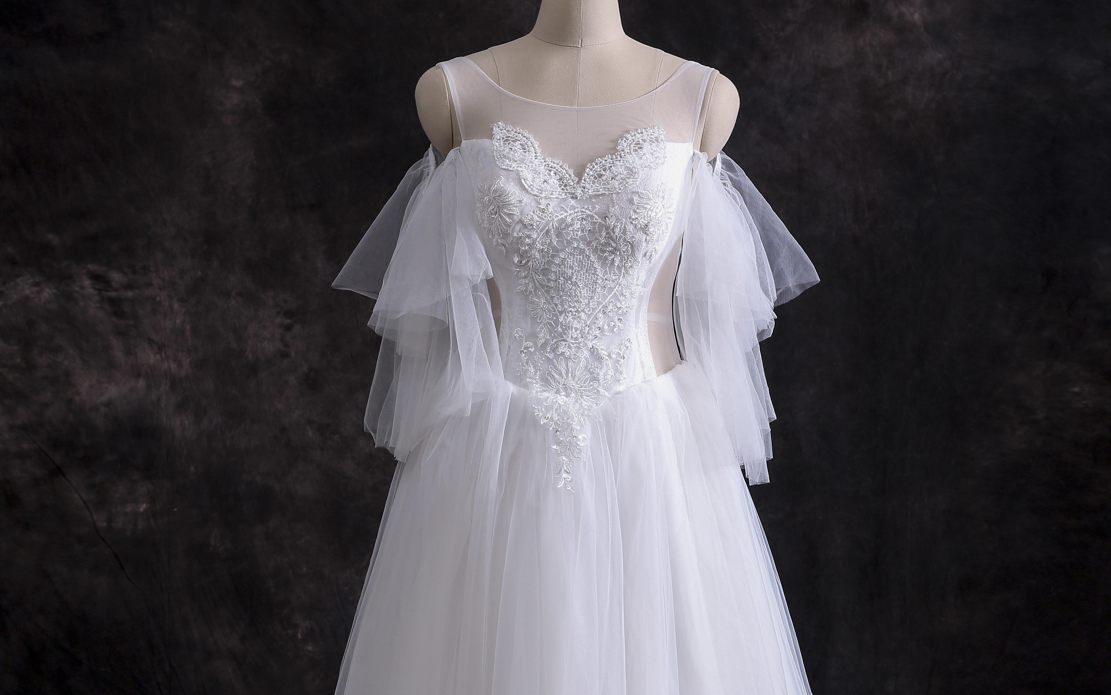 小清新仙女风齐地婚纱系列