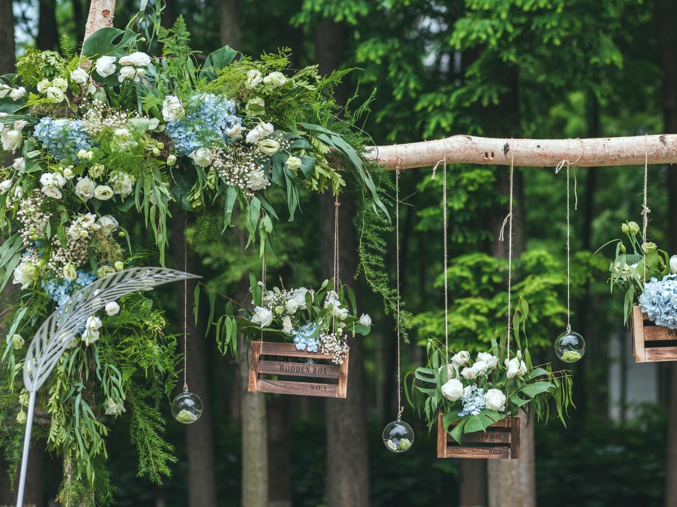 小清新户外婚礼——繁花似锦觅安宁，淡云流水度此生