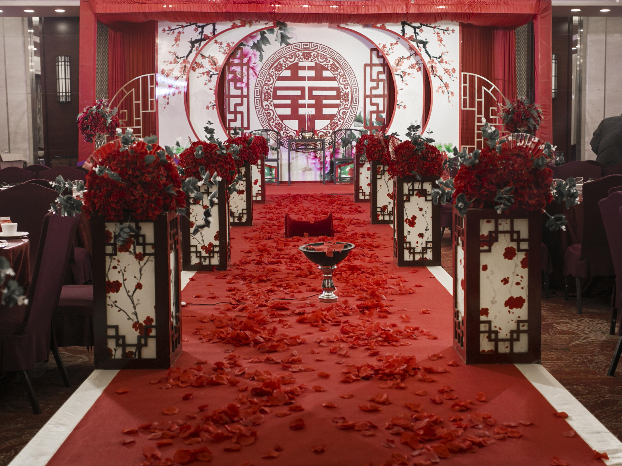 新中式婚礼 中式全套道具 四大金刚全包