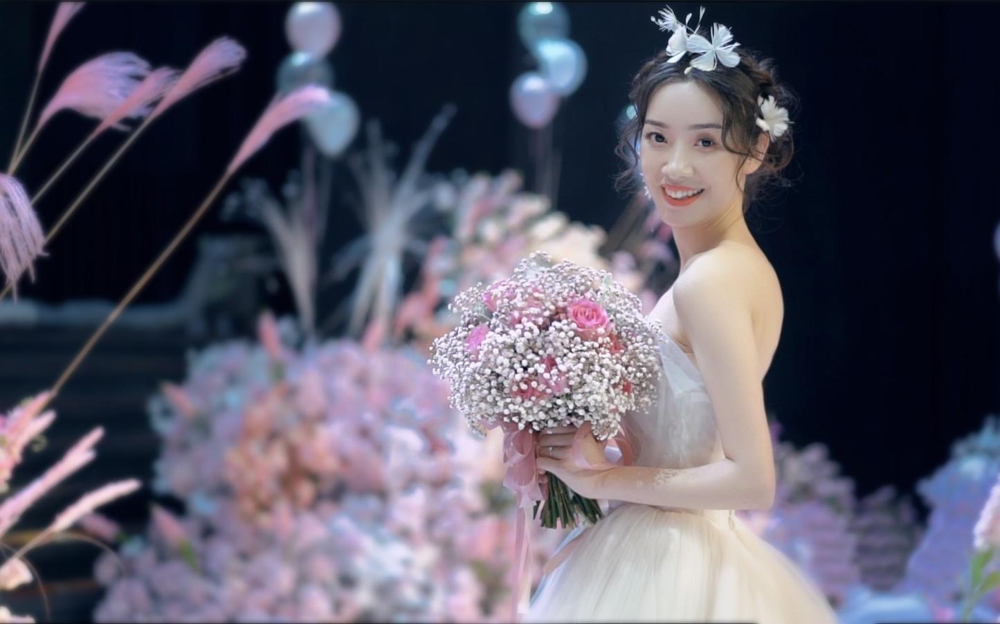 粉色浪漫 唯美温馨 总监双机 木西视觉婚礼摄像