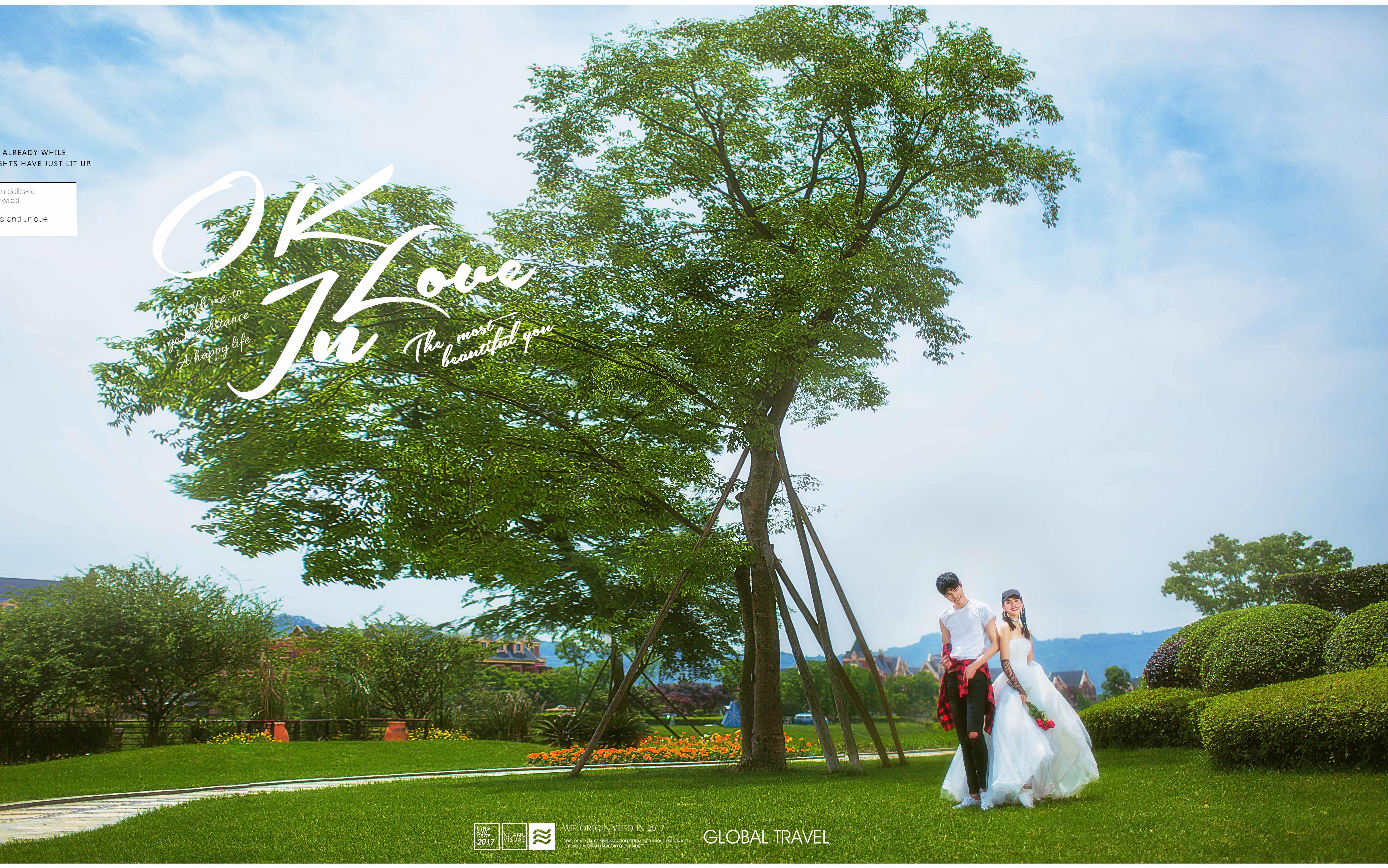 英伦剑桥麓镇/后院花园/个性婚纱照