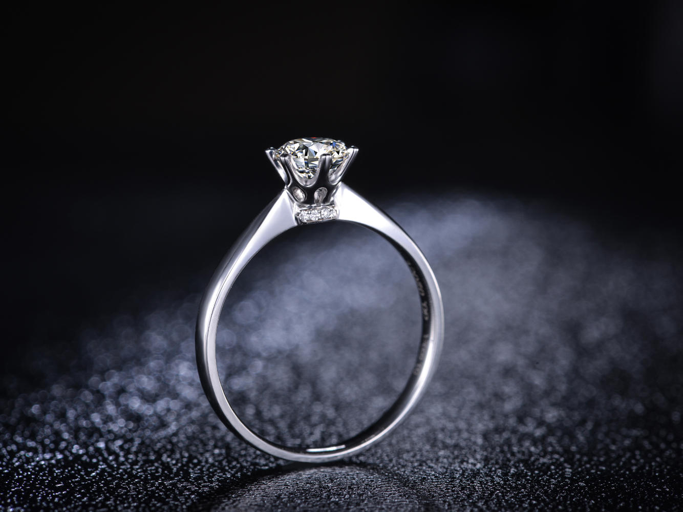 钻戒定制 50分 H色 GIA证书